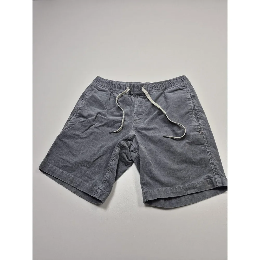Vuori Optimist Shorts Men's Small Gray Corduroy Chino 8